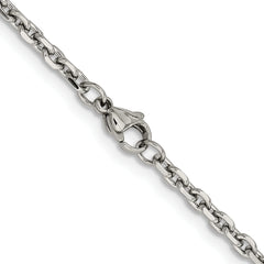 Chisel Stainless Steel Polished 3.4mm 22 inch Cable Chain