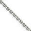 Stainless Steel Diamond-Cut Cable Chain Necklace 3.4mm