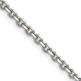 Chisel Stainless Steel Polished 3.4mm 22 inch Cable Chain