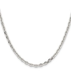 Chisel Stainless Steel Polished 4.3mm 24 inch Cable Chain