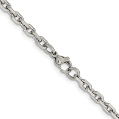 Chisel Stainless Steel Polished 5.3mm 22 inch Cable Chain