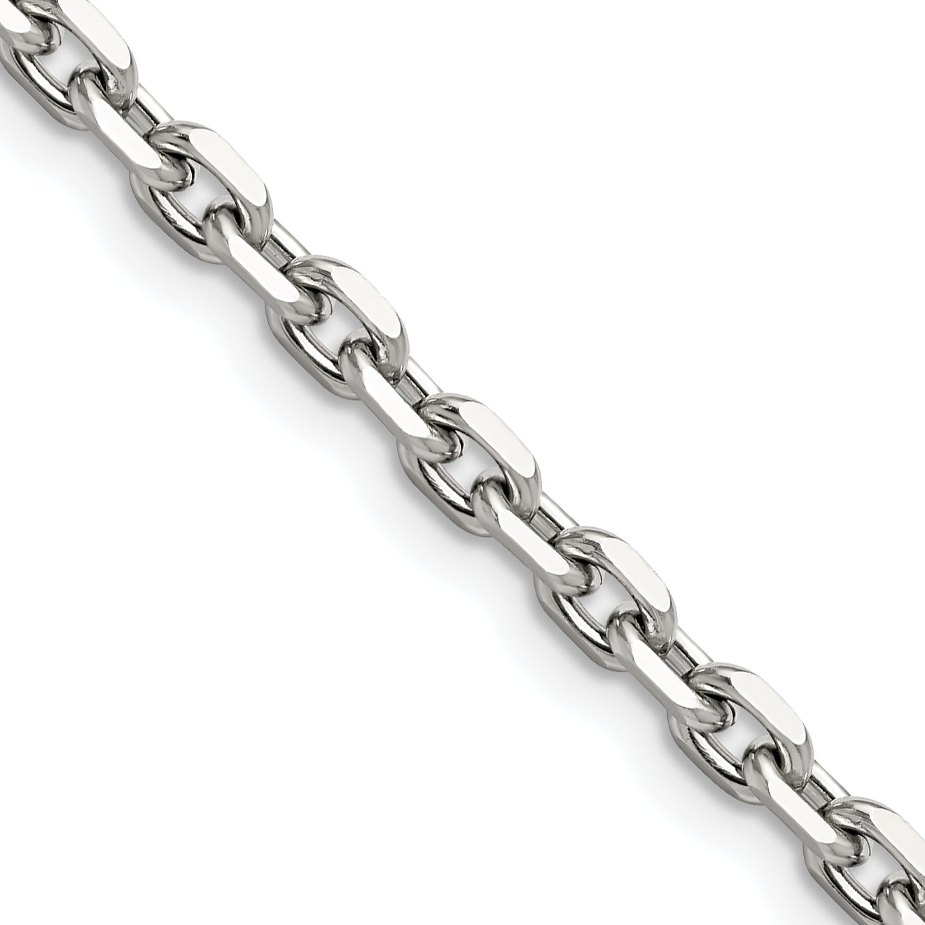 Chisel Stainless Steel Polished 5.3mm 22 inch Cable Chain