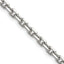 Stainless Steel Diamond-Cut Cable Chain Necklace 5.3mm