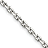 Chisel Stainless Steel Polished 5.3mm 22 inch Cable Chain