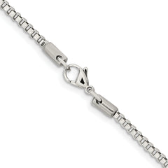 Chisel Stainless Steel Polished 2.4mm 22 inch Box Chain