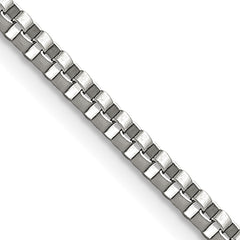Chisel Stainless Steel Polished 2.4mm 22 inch Box Chain