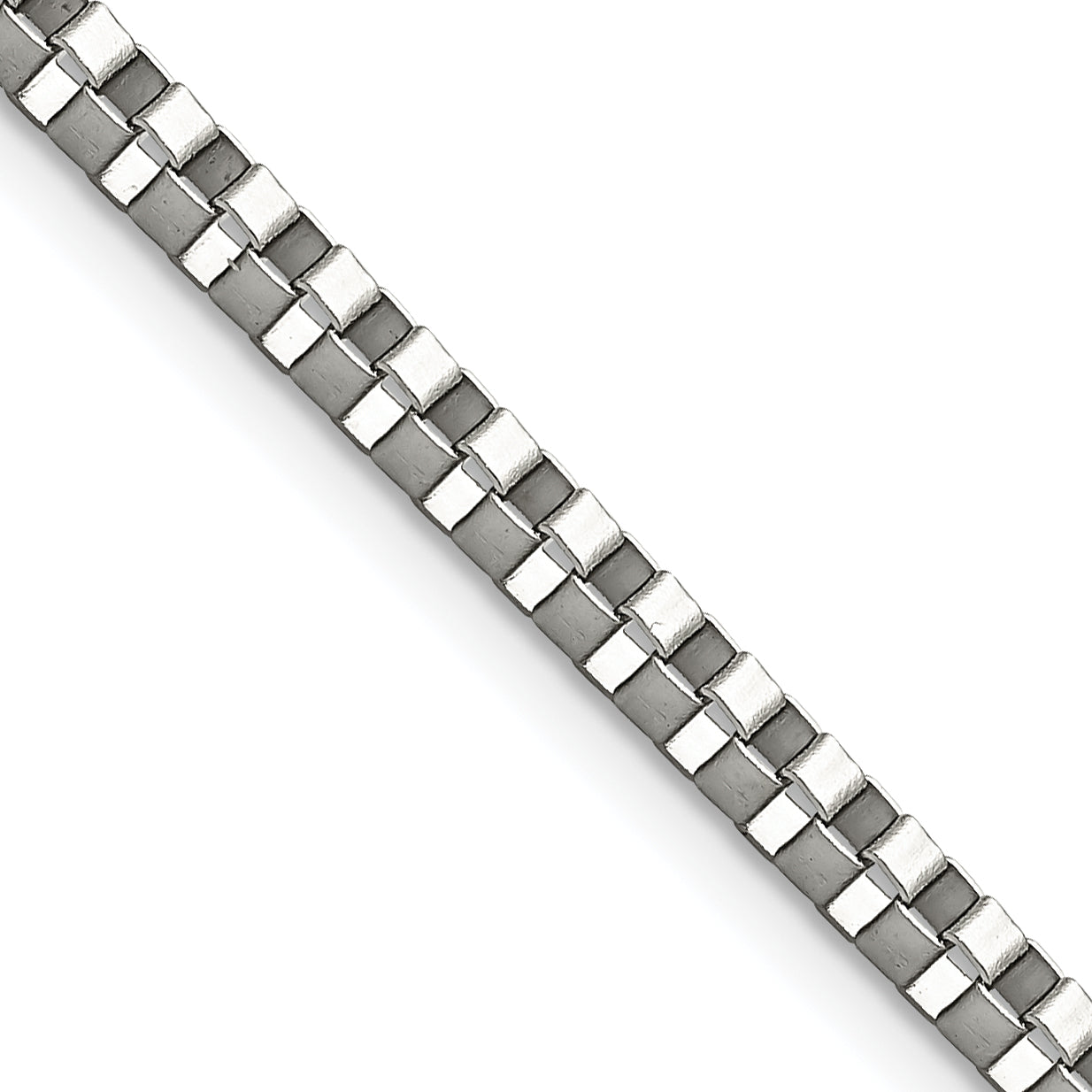 Chisel Stainless Steel Polished 3.2mm 24 inch Box Chain