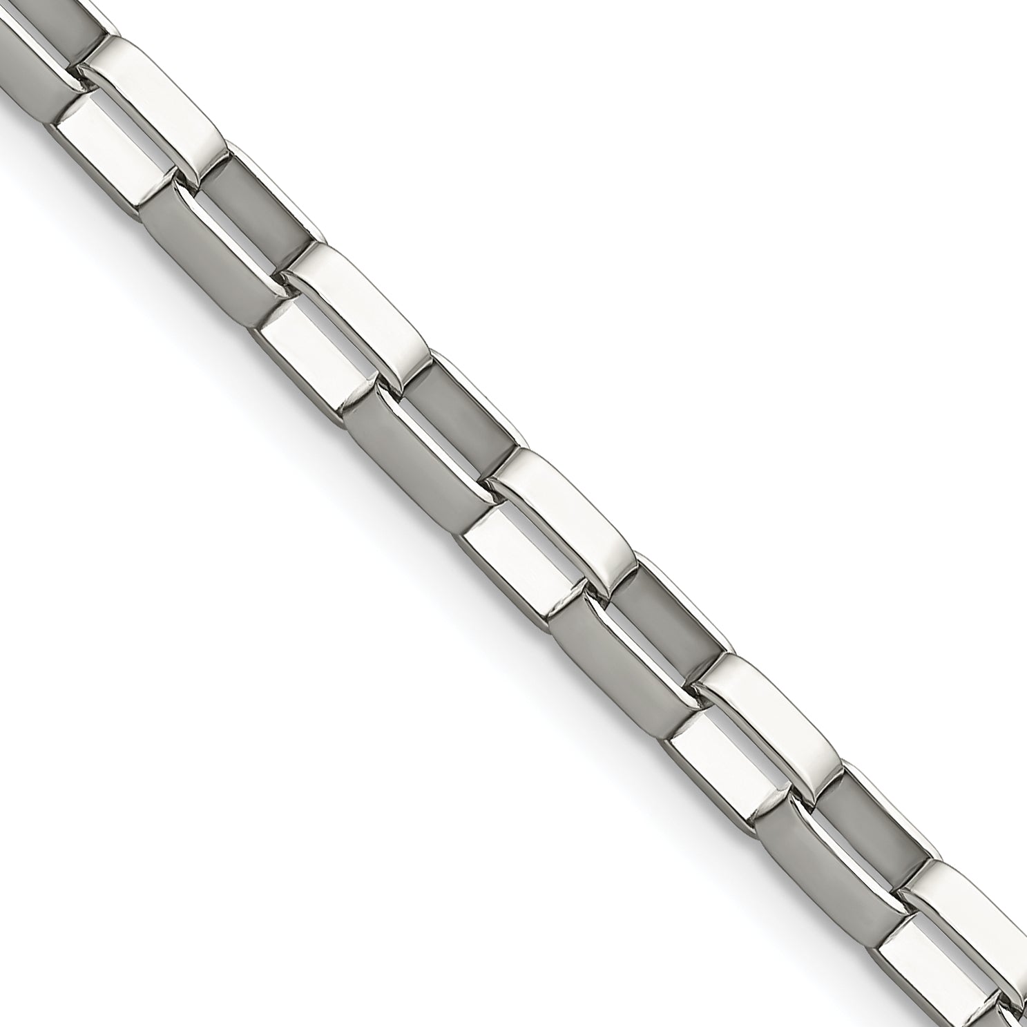 Chisel Stainless Steel Polished 4.8mm 22 inch Square Link Chain