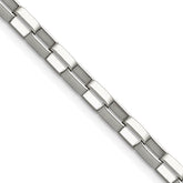 Chisel Stainless Steel Polished 4.8mm 22 inch Square Link Chain