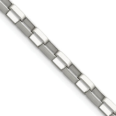 Chisel Stainless Steel Polished 4.8mm 22 inch Square Link Chain