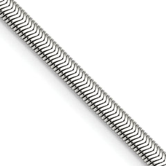 Chisel Stainless Steel Polished 4.2mm 24 inch Flat Snake Chain
