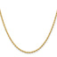 Chisel Stainless Steel Polished Yellow IP-plated 2.4mm Rope Chain