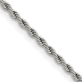 Chisel Stainless Steel Polished 2.4mm 24 inch Rope Chain