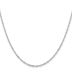 Chisel Stainless Steel Polished 2mm 18 inch Singapore Chain