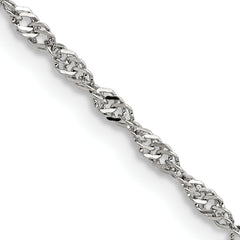 Chisel Stainless Steel Polished 2.5mm 20 inch Singapore Chain