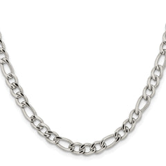 Chisel Stainless Steel Polished 5.3mm 20 inch Figaro Chain