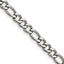 Chisel Stainless Steel Polished 5.3mm Figaro Chain