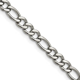 Chisel Stainless Steel Polished 5.3mm 20 inch Figaro Chain