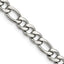 Men's Stainless Steel Figaro Chain Necklace 6.75mm