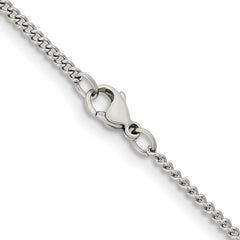 Chisel Stainless Steel Polished 2.25mm 22 inch Round Curb Chain