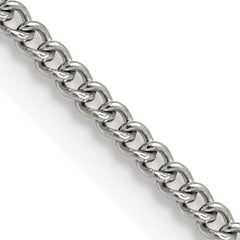 Chisel Stainless Steel Polished 2.25mm 22 inch Round Curb Chain