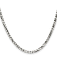 Chisel Stainless Steel Polished 4mm 24 inch Round Curb Chain