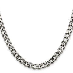 Chisel Stainless Steel Polished 6.75mm 22 inch Curb Chain