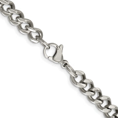 Chisel Stainless Steel Polished 6.75mm 22 inch Curb Chain