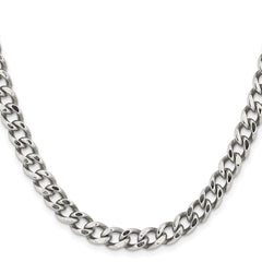 Chisel Stainless Steel Polished 7.5mm 22 inch Curb Chain