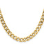 Chisel Stainless Steel Polished Yellow IP-plated 7.5mm Curb Chain