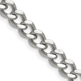 Chisel Stainless Steel Polished 7.5mm 22 inch Curb Chain