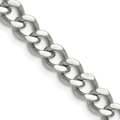 Chisel Stainless Steel Polished 7.5mm 22 inch Curb Chain