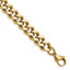 Polished Gold-Tone Stainless Steel Curb Chain Bracelet 9.5mm