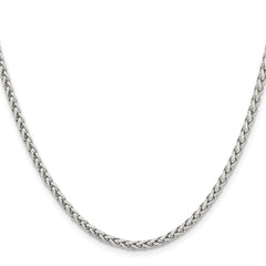 Chisel Stainless Steel Polished 3mm 22 inch Wheat Chain