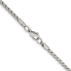 Chisel Stainless Steel Polished 3mm 22 inch Wheat Chain