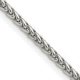 Chisel Stainless Steel Polished 3mm 22 inch Wheat Chain