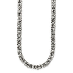 Chisel Stainless Steel Polished 18 inch Fancy Link Necklace