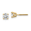 14ky .95ct. SI3 G-I Diamond Stud Thread on/off Post Earrings