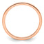 14K Rose Gold 1.2mm Beaded Stackable Band