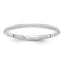 1.5mm 10K White Gold Stackable Band - Sophia Jewelers