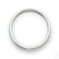 14k White Gold Polished 2mm Stackable Band Size 8