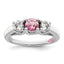 Pink & White Topaz Pamela Ring in Sterling Silver - Sophia Jewelers
