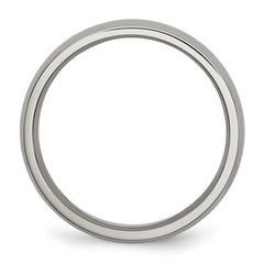 Chisel Titanium Polished 5mm Half Round Band