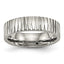 Titanium Polished and Textured 6mm Band