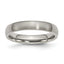 Chisel Titanium Brushed 4mm Half Round Band