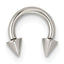 Polished Arrow Titanium Septum Ring