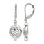 Titanium Polished Cubic Zirconia Drop Dangle Earrings for Women