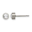 Titanium Brushed Stud Earrings