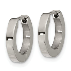 Chisel Titanium Polished 2.5mm Huggie Hoop Earrings