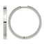 Titanium Polished Hinged Huggie Hoop Earrings for Women